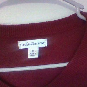 Croft&Barrow Red Cardigan M